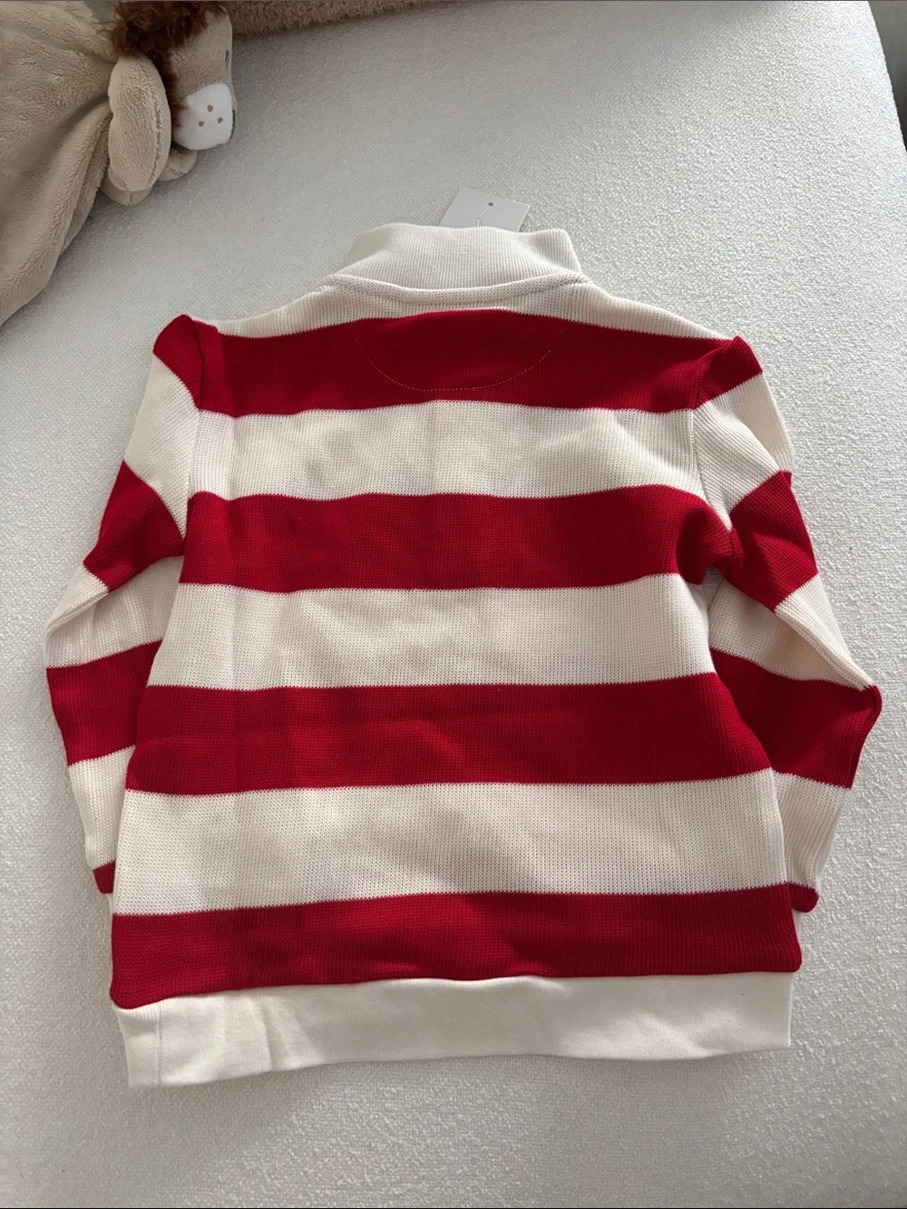 Ralph Lauren Kids Red & White Striped Rugby Polo